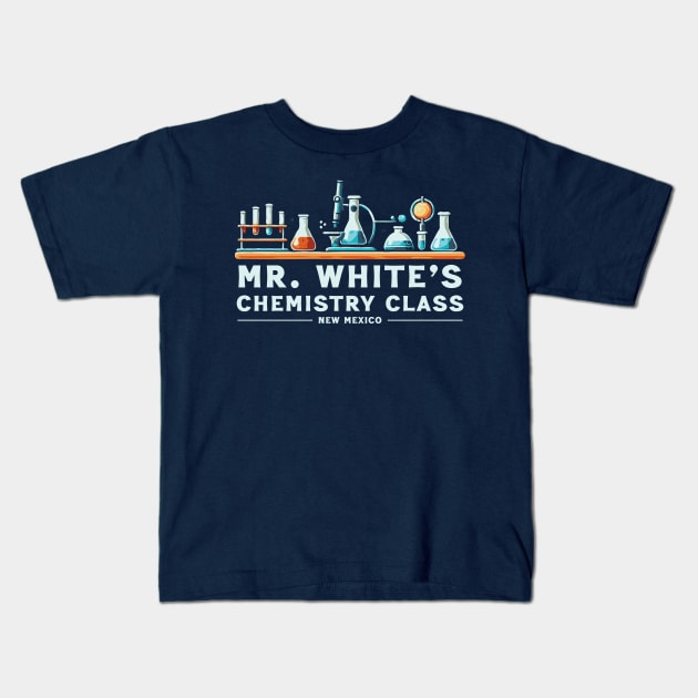 Mr. White's Chemistry Class Kids T-Shirt by Trendsdk